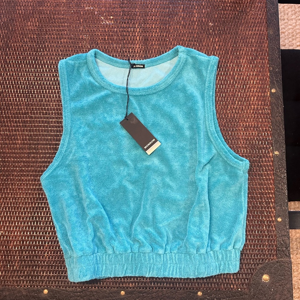 Monrow sky terry Top